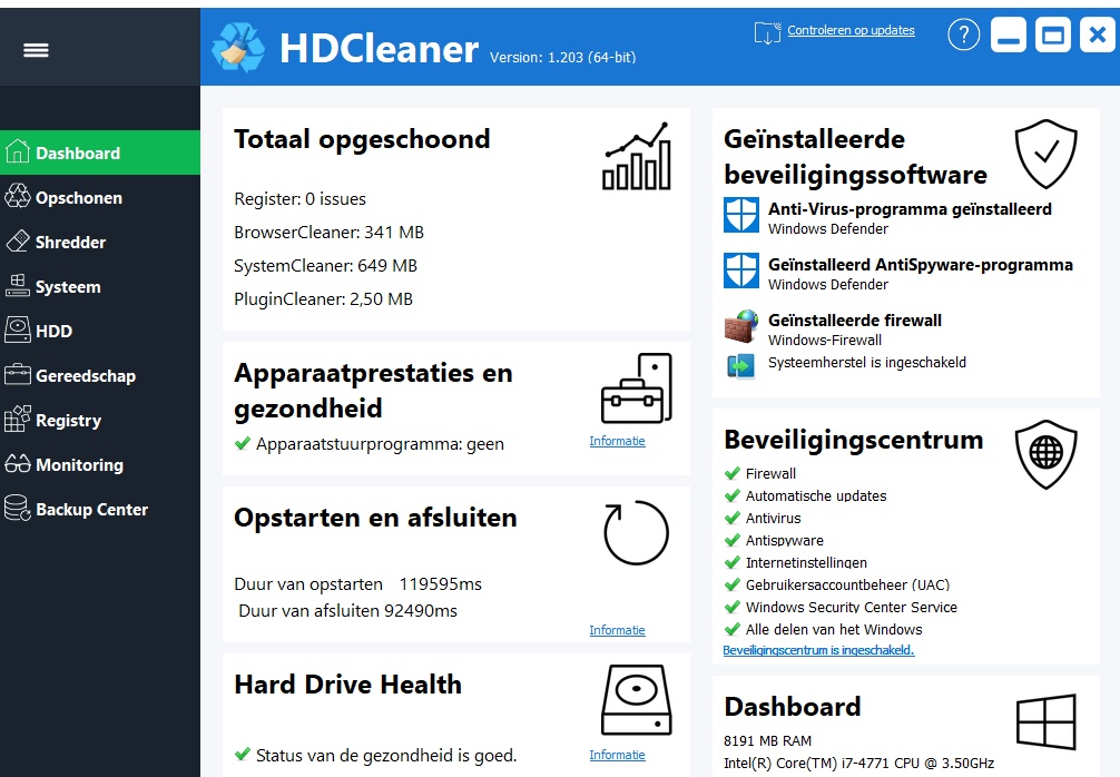 download the last version for windows HDCleaner 2.051