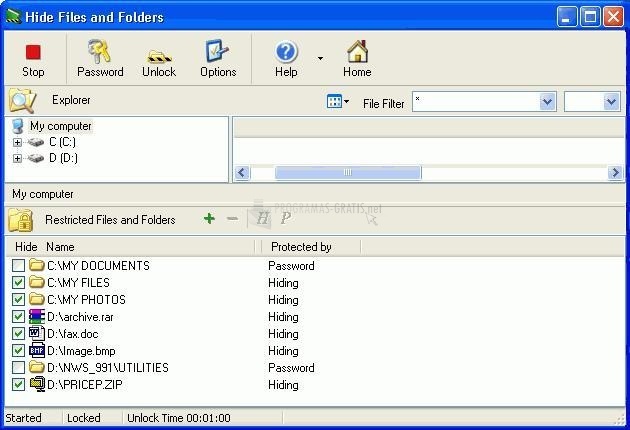 screenshot-Hide Files and Folders-1