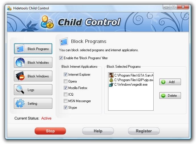 screenshot-Hidetools Child Control-1