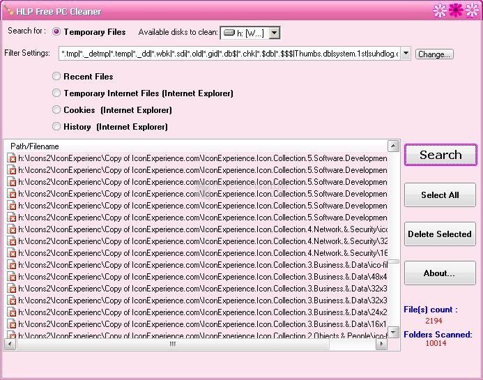 screenshot-HLP Free PC Cleaner-1