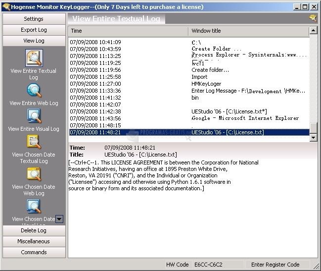 screenshot-Hogense Monitor Keylogger-1