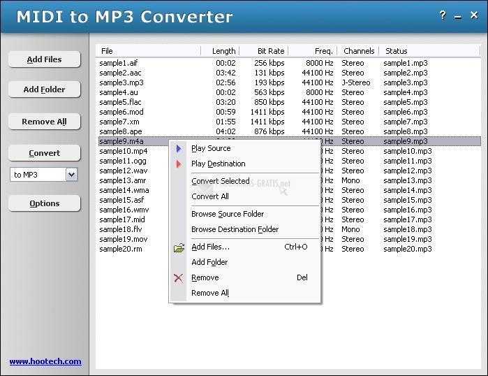 screenshot-HooTech MIDI to MP3 Converter-1