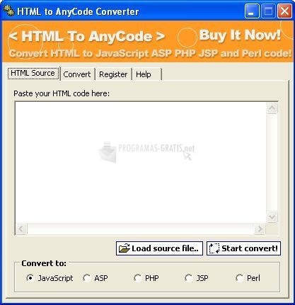 screenshot-HTML to AnyCode Converter-1