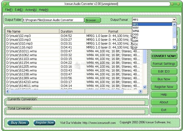 screenshot-Icesun Audio Converter-1