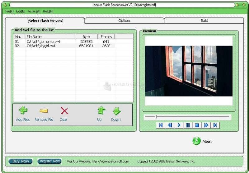 screenshot-Icesun Flash Screensaver-1