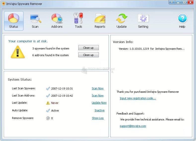 screenshot-ImVajra Spyware Remover-1
