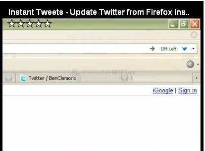screenshot-Instant Tweets-1