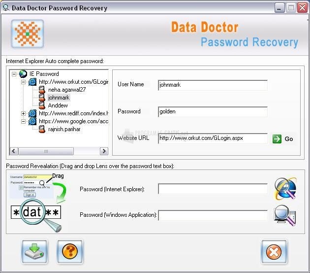 screenshot-Internet Explorer Password Recovery-1