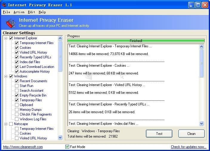 screenshot-Internet Privacy Eraser-1