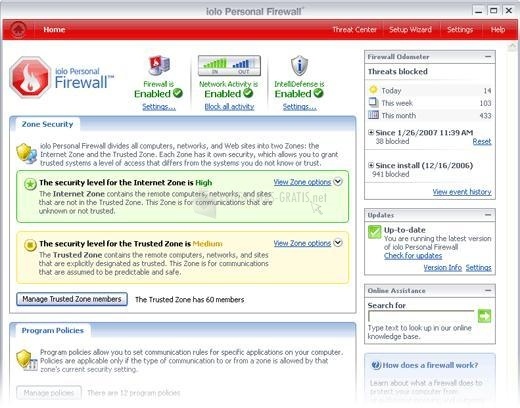 screenshot-iolo Personal Firewall-1