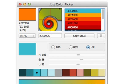 comment utiliser just color picker