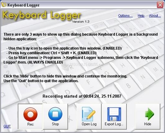 screenshot-Keyboard Logger-1