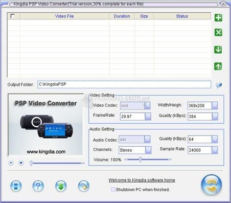 screenshot-Kingdia DVD to PSP Converter-1
