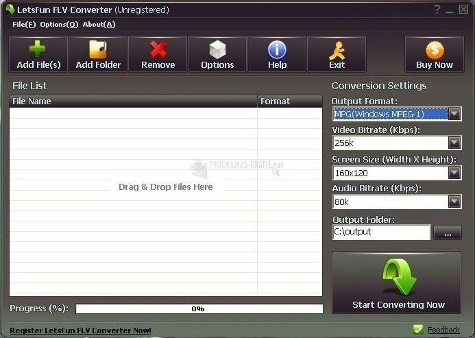 screenshot-LetsFun FLV Converter-1