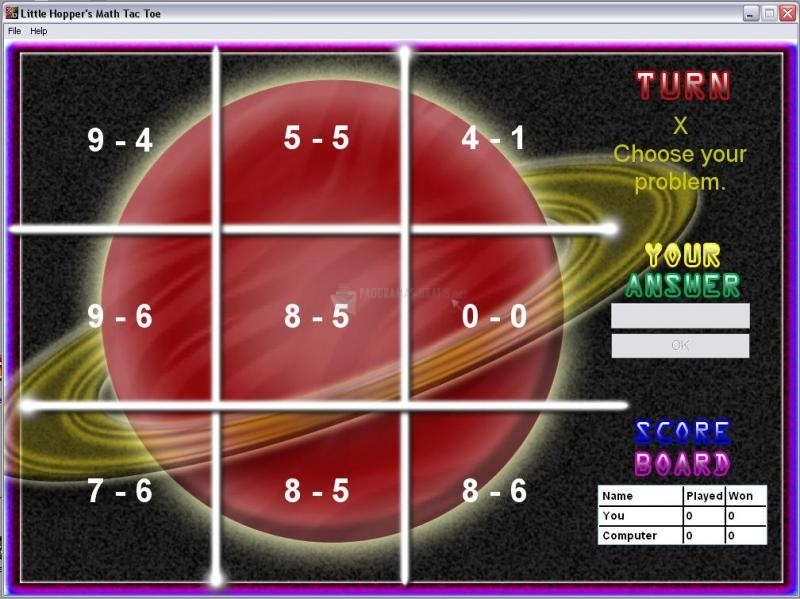 screenshot-Little Hopper's Math Tac Toe-1