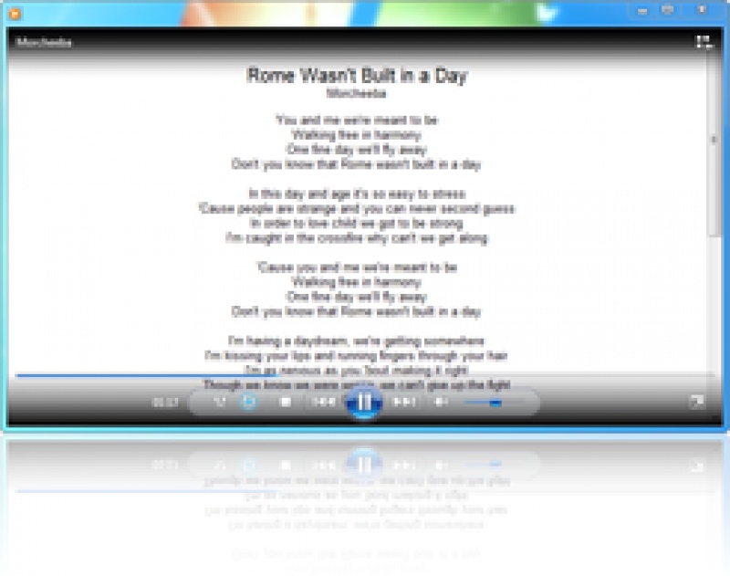 screenshot-Lyrics Plugin Windows Media Player-1
