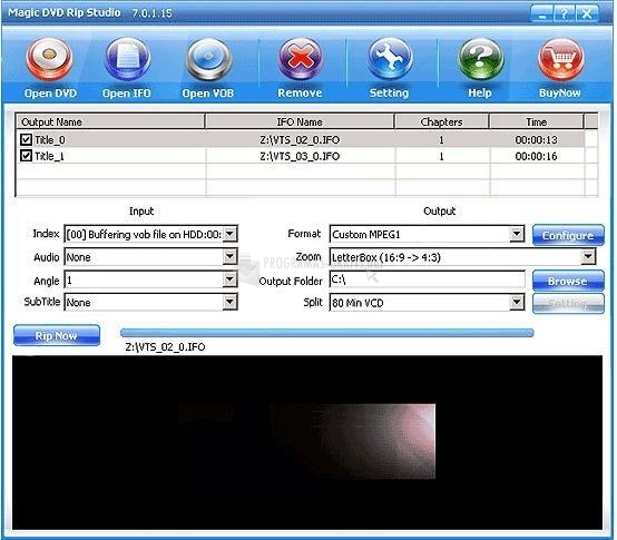 screenshot-Magic DVD Rip Studio-1