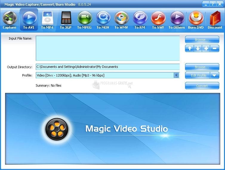 screenshot-Magic Video Capture/Convert/Burn Studio-1