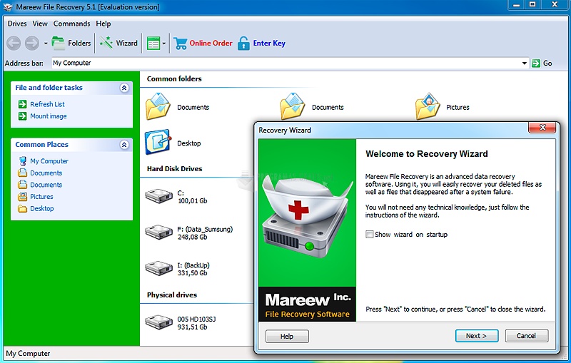 screenshot-Mareew File Recovery-1