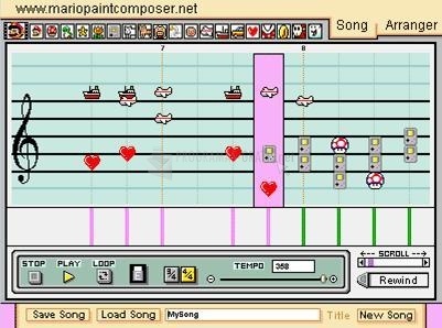 screenshot-Mario Paint Composer-1