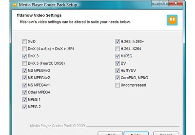 screenshot-Media Player Codec Pack-2