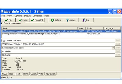 MediaInfo 23.06 + Lite download the last version for windows