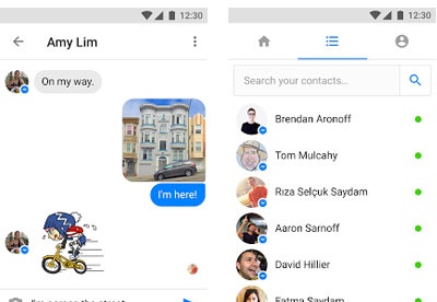 screenshot-Messenger Lite-2