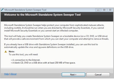 microsoft standalone system sweeper