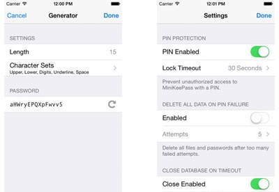 minikeepass ios