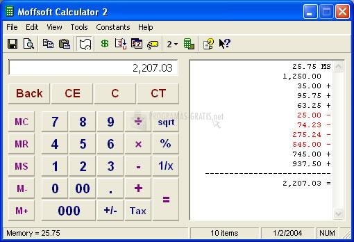 screenshot-Moffsoft Calculator-1