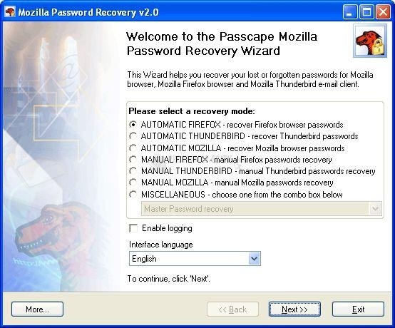 screenshot-Mozilla Password Recovery-1