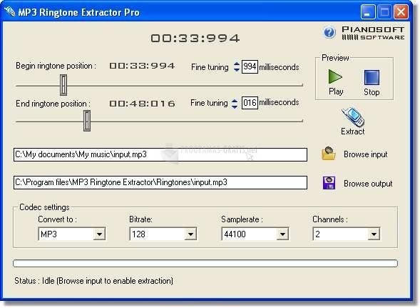 screenshot-MP3 Ringtone Extractor-1