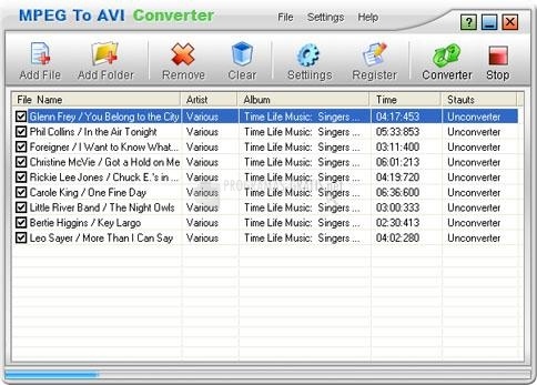 screenshot-MPEG To AVI Converter-1