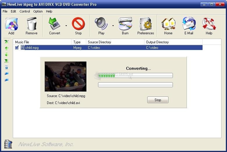 MPEG to AVI DIVX VCD DVD Converter Pro download free for Windows 10 64/32  bit