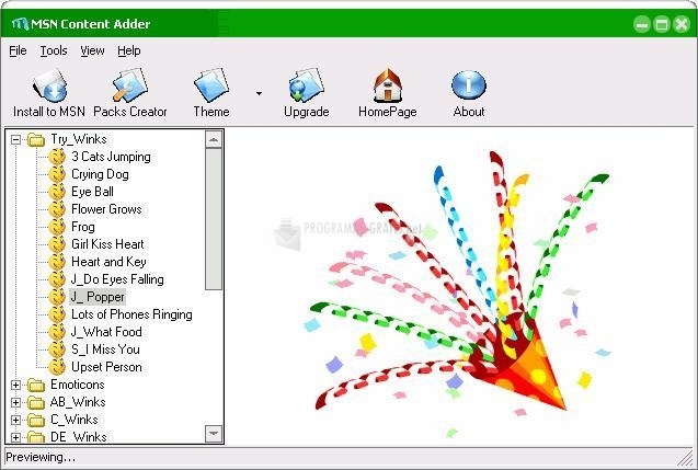 screenshot-MSN Content Adder-1