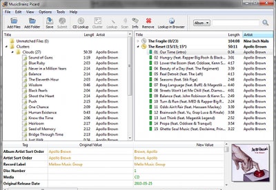 screenshot-MusicBrainz Picard-1