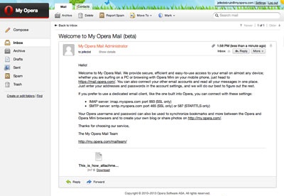 opera mail windows 8 default mail client