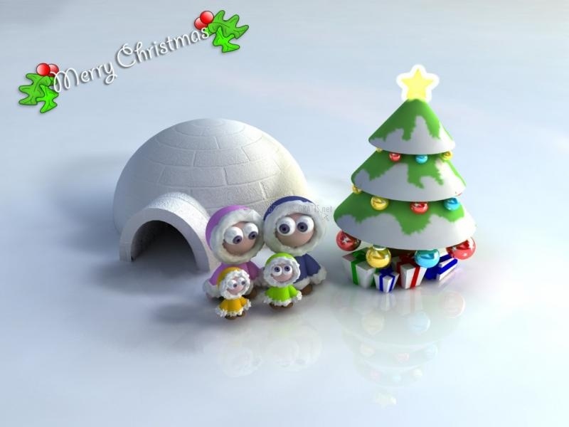 screenshot-Navidad Eskimo family-1