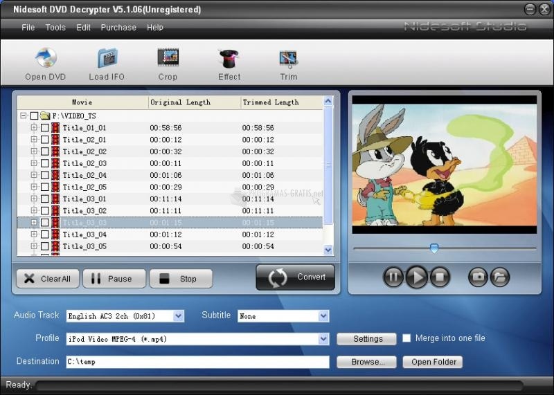screenshot-Nidesoft DVD Decrypter-1