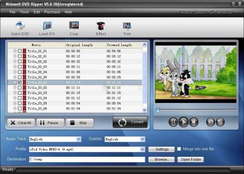 screenshot-Nidesoft DVD Ripper-1