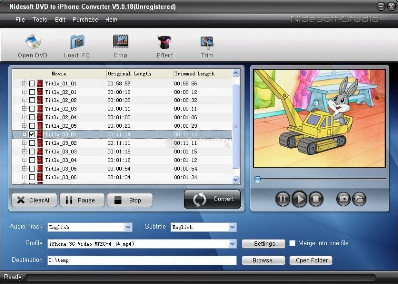 screenshot-Nidesoft DVD to iPhone Converter-1