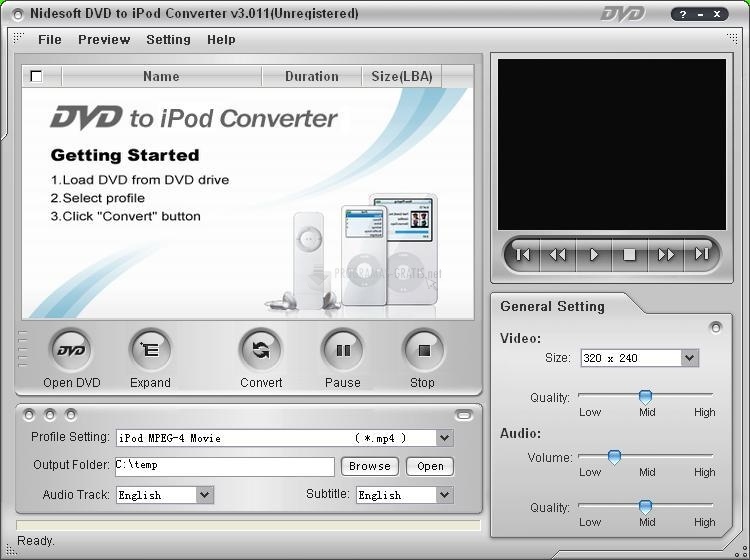 screenshot-Nidesoft DVD to iPod Converter-1