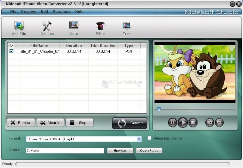screenshot-Nidesoft Iphone Video Converter-1