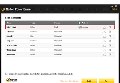 screenshot-Norton Power Eraser-2