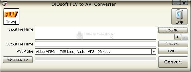 screenshot-OJOsoft FLV to AVI Converter-1