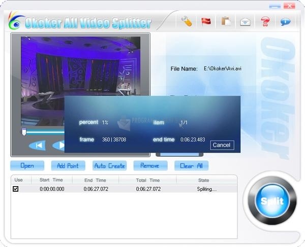screenshot-Okoker All Video Splitter-1