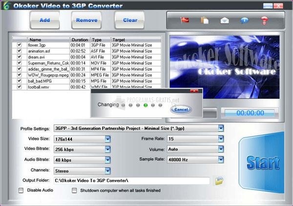 screenshot-Okoker Video to 3GP Converter-1