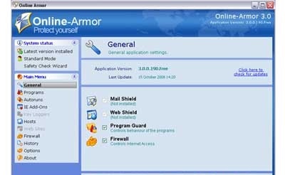 screenshot-Online Armor Free-1