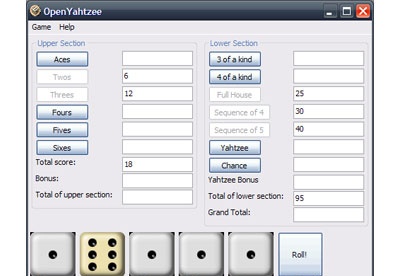 screenshot-Open Yahtzee-1