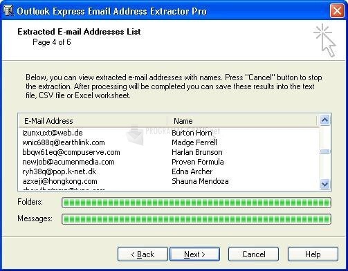 screenshot-Outlook Express Email Address Extractor Pro-1